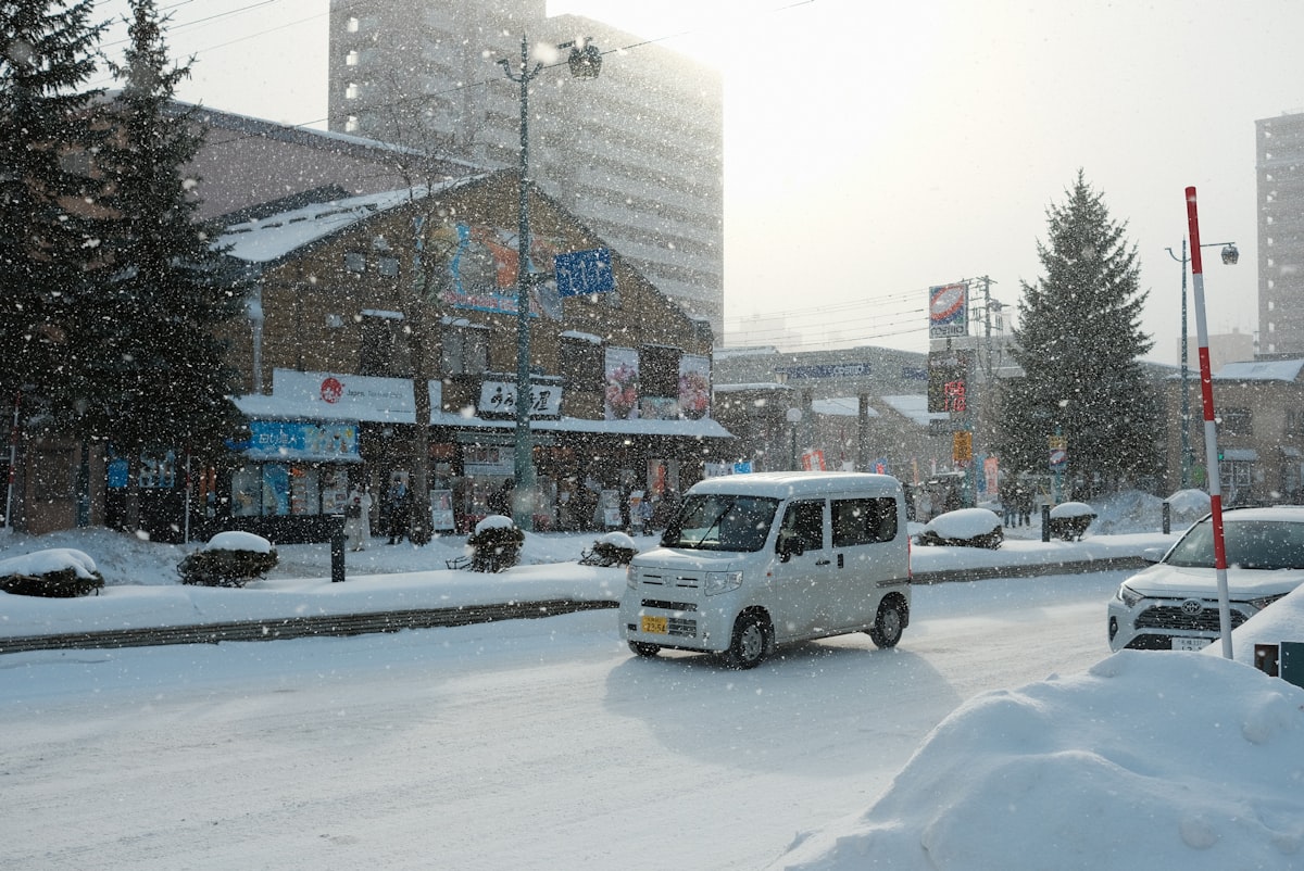 Hokkaido winter scenery