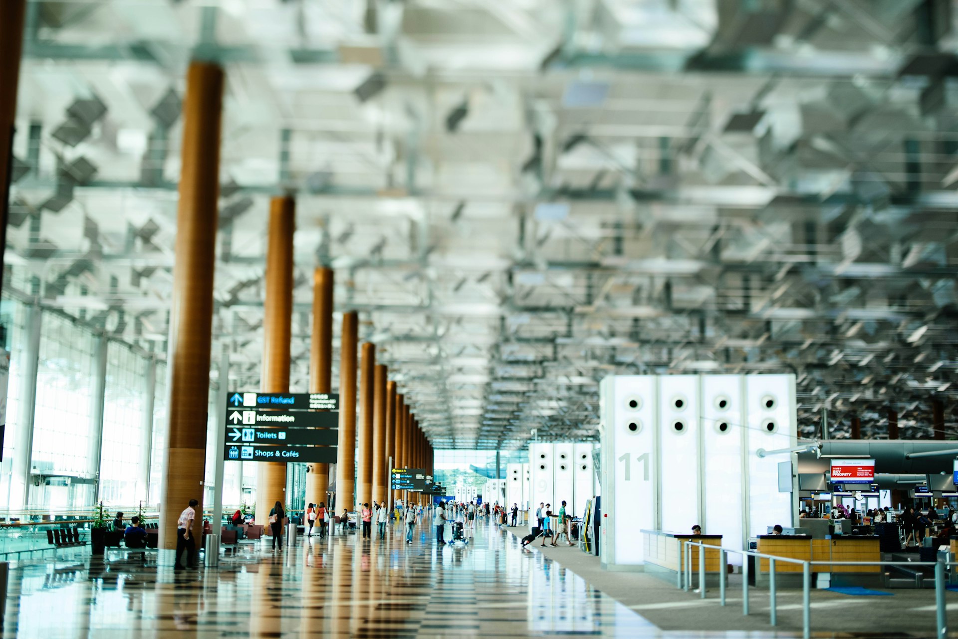 Airport arrival in Japan
