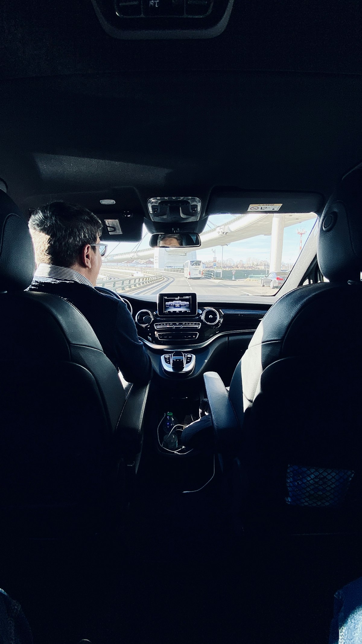 Driver greeting guests